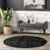 Adetoun Traditional Power Loom Performance Black/Gray Rug