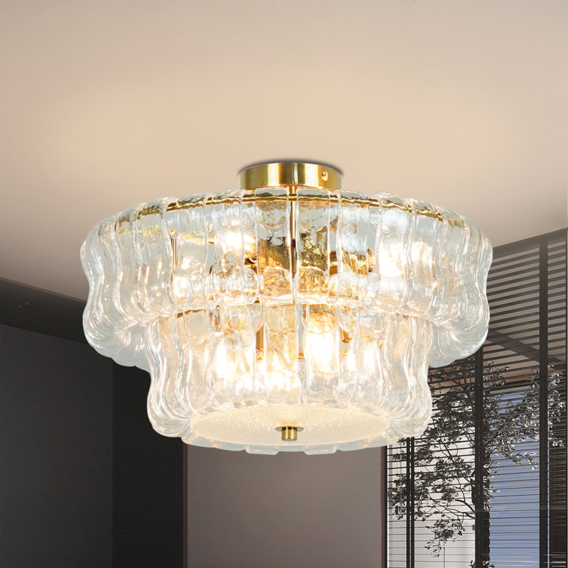 8 - Light Flush Mount Ceiling Light Hallway Light Crystal Kitchen Light Fixtures