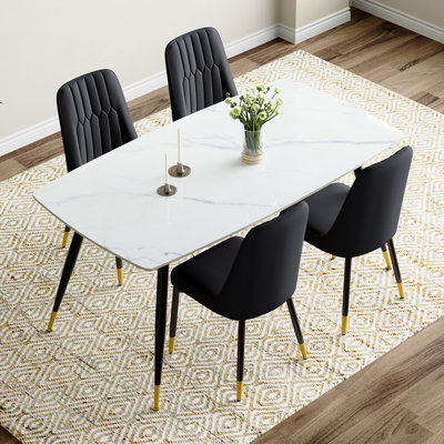 Marble Top Dining Set