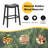 Upholstered Counter Stool with Solid Wood Frame-707199438