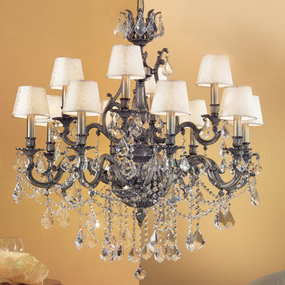 Failand 12 - Light Dimmable Tiered Chandelier