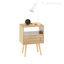 Table de chevet moderne, table de bout en rotin avec prise de courant et ports USB Modern-71837917