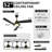 Caprise 52'' Ceiling Fan with LED Lights-951452667-971734226