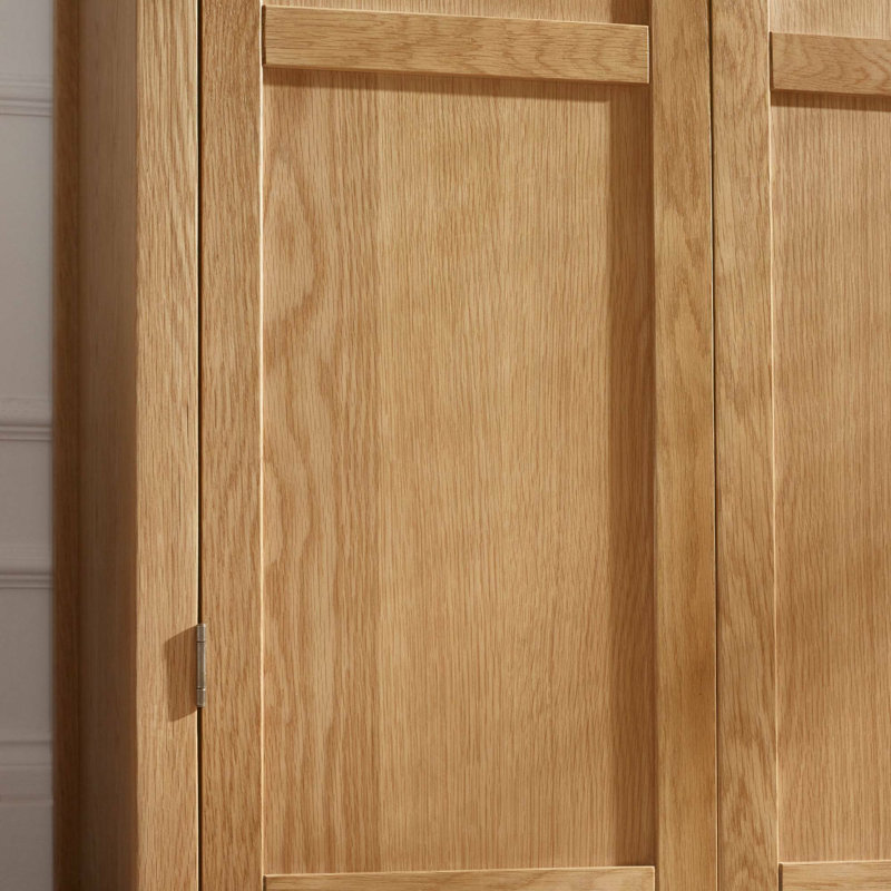 Buddleia 2 Door Solid + Manufactured Wood Wardrobe, Brown