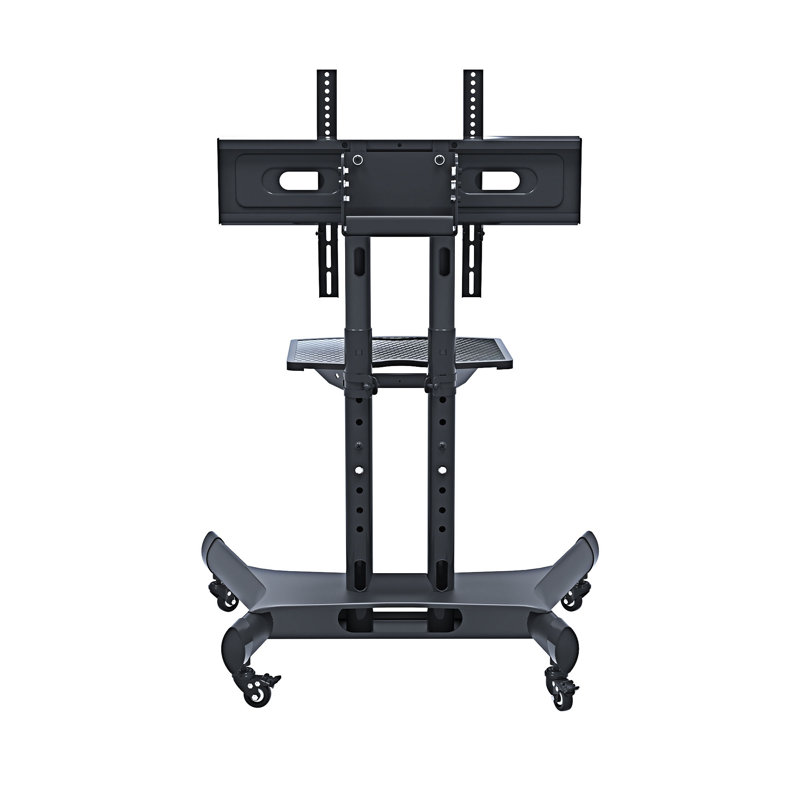 Universal Swivel TV Stand Height Adjustable Table Top, Black