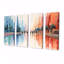 Nassim - Paysage abstrait, art mural 4 pièces-106423855