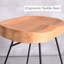 Tabouret court en bois massif 18,5 po Underclift-1289527969