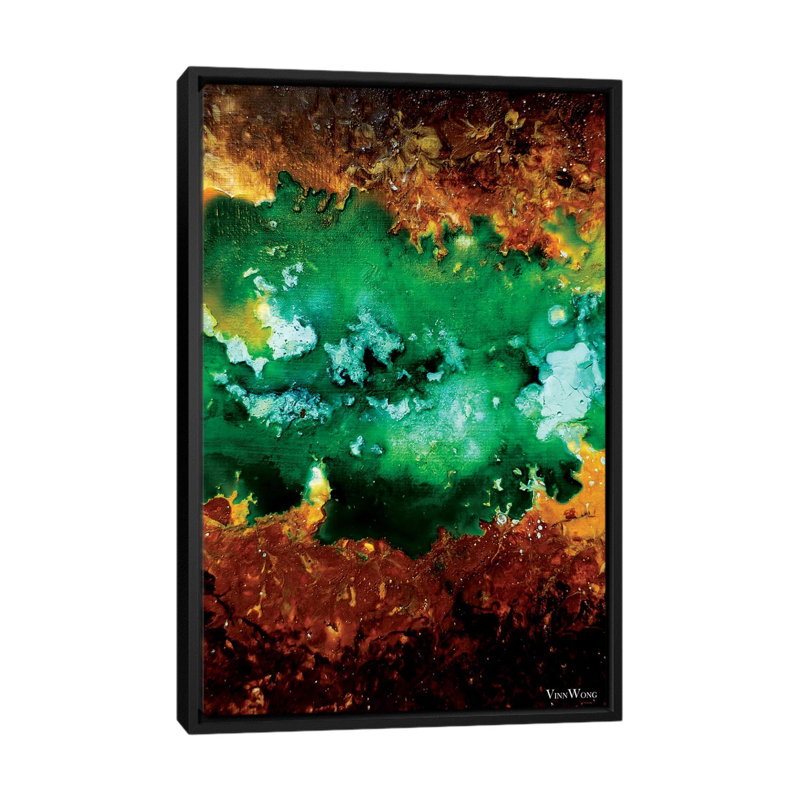 Impression encadrée, impression sur toile tendue, H 26 po x l 18 po x P 1,5 po, Toile avec cadre noir, Pas de tapis