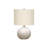 20"h, Table Lamp, Grey Concrete, Ivory / Cream Shade, Contemporary