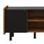Meuble télé Mid-Century moderne avec 3 armoires, console multimédia pour téléviseur de 70 po ou moins, centre de divertissement et solution de rangement idéaux-2080332612