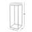 Lily Square Pedestal Plant Stand