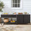 Ensemble d'îlot de cuisine 2 pièces avec comptoirs en acier inoxydable, table de préparation mobile avec bassin à glace amovible et armoire de rangement à 2 portes