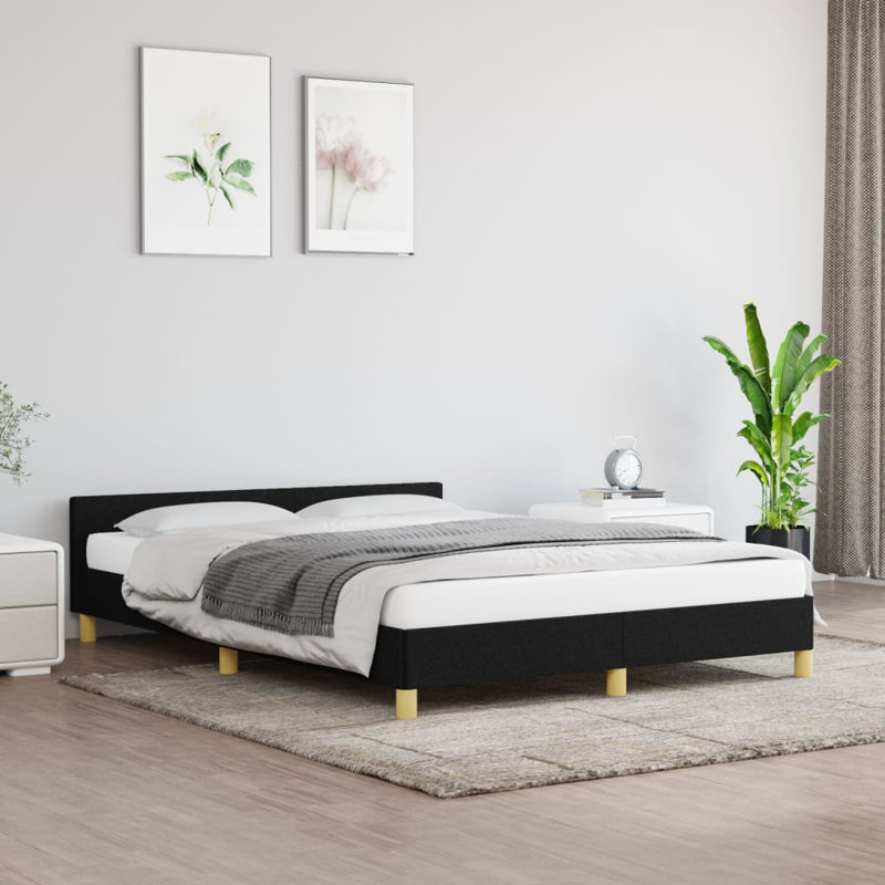 Hultin Bed, Black/Brown, Super King (6')