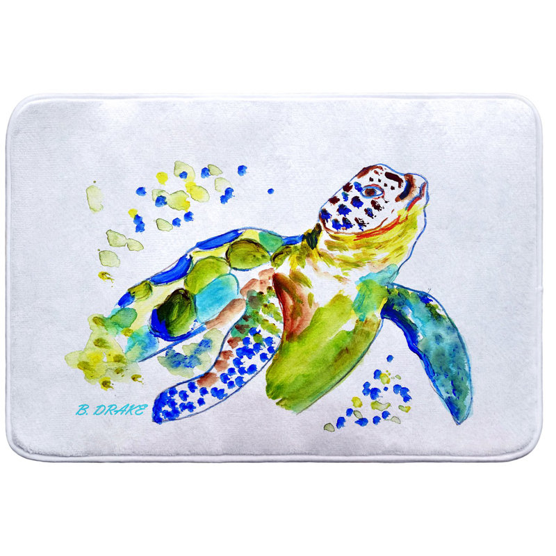 Tapis de bain Baby Sea Turtle, L 36 po x l 24 po