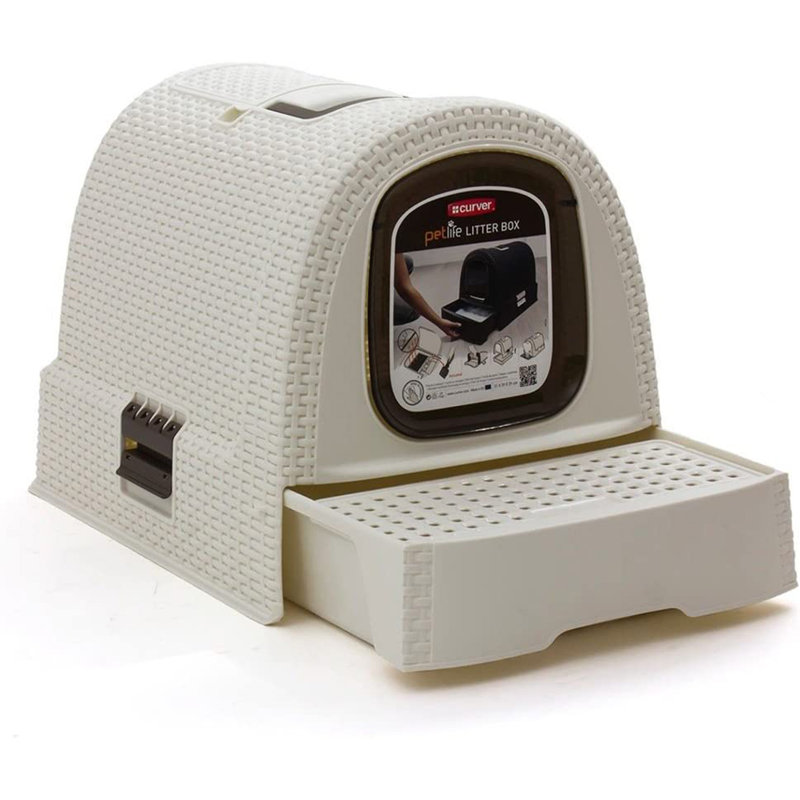 Curver Cat Litter Box, Ivory