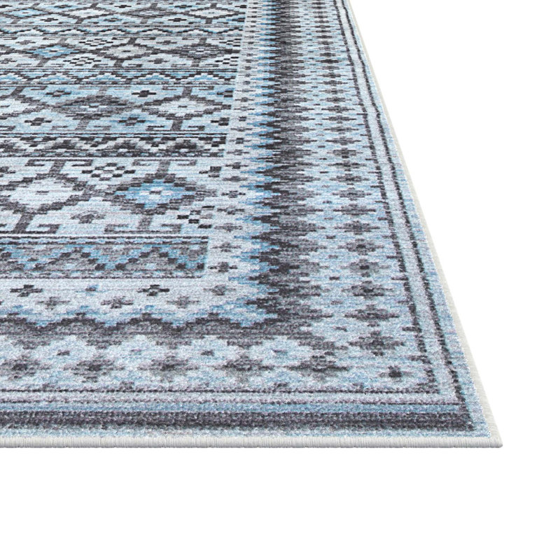 Khalif Viscose Southwestern Rug, Rectangle 7'10" x 10'1"