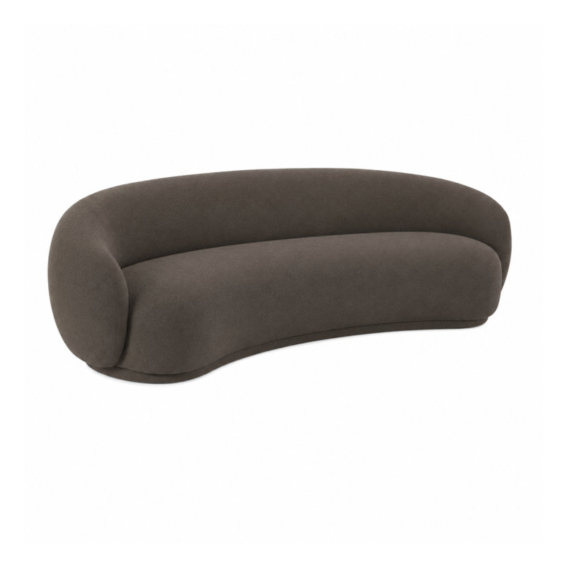 Canapé en chenille texturé brun 120 po Kendall