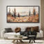 Paysage d'automne - impression sur toile encadrée de décorations murales surdimensionnées-111653955-111653954