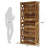 Classic Wooden Bookshelf,Elegant Display Shelves,Sturdy Freestanding Bookcase