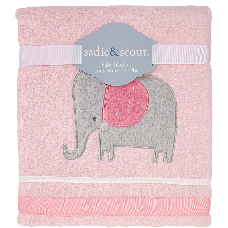 Elephant Polyester Baby Blanket