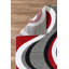 GloryRugsModernAreaRug - RedSwirls, tapis contemporain pour chambre à coucher, salon, salle à manger-365327975