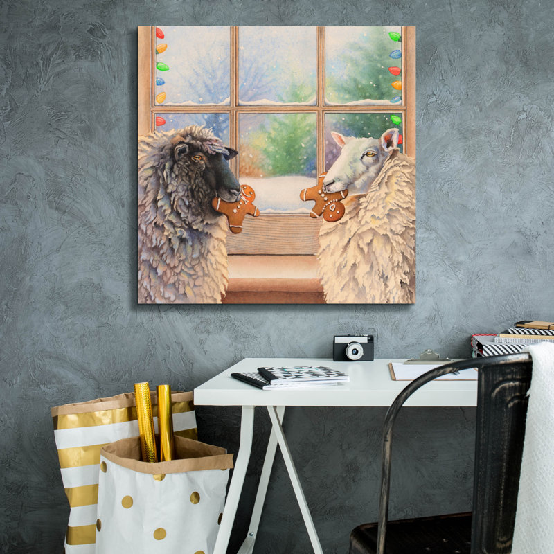  Art mural sur toile «The Gift Exchange» par Marvindale, H 26 po x l 26 po