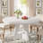 47.25" W Round Manufactured Wood Farmhouse Dining Table-1464790200