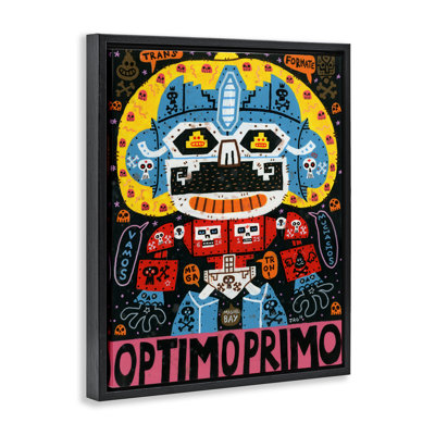 Iconic Robotic Character Collage Floating Frame, design by Jorge R. Gutierrez