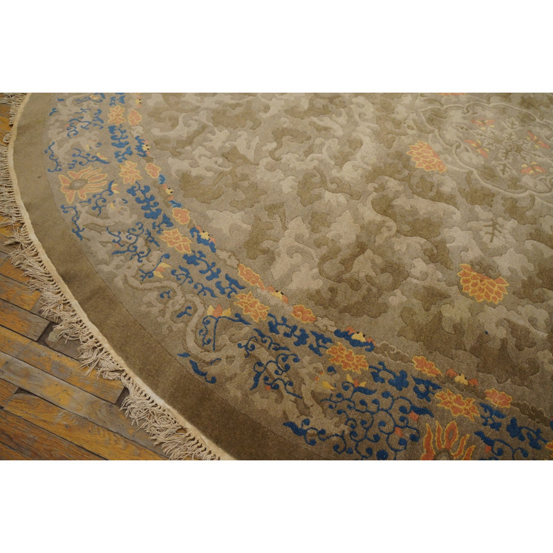 Antique Peking Room Size Wool Mocha Rug
