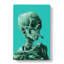 Blue Skull of a Skeleton with Cigarette by Vincent Van Gogh - Wrapped Canvas-61878634
