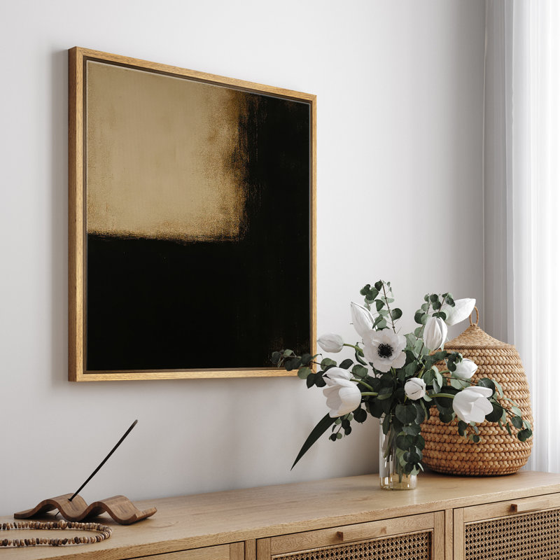 Reproduction d'art encadrée sur toile encadrée pour décoration de salon, Naturel, H 24,8 po x l 24,8 po