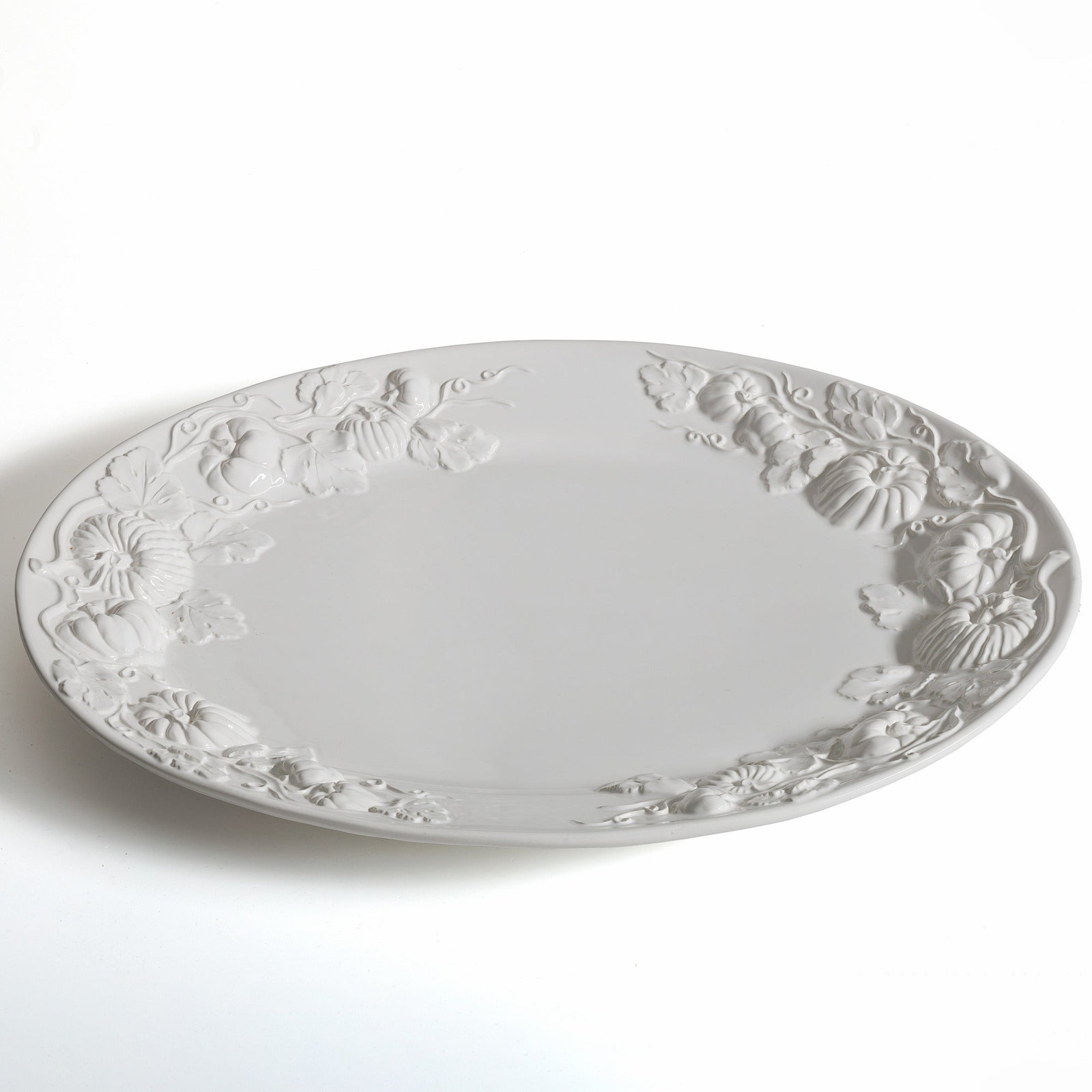 Pumpkin Leaf Divided Serving Dish