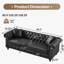 Canapé Chesterfield 85,5 po Air Leather-866075334
