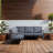 Rossio 78 " W L-Shaped Patio Sectional Set with Cushions