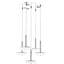 Luminaire suspendu tambour en grappe à 5 lumières DEL