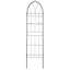 Treillis de jardin en fer noir de 78,7 po x 19,7 po, robuste pour les rosiers et les concombres, facile à installer pour la cour de jardin extérieure-126194825