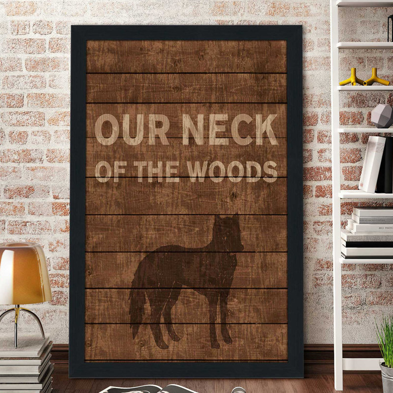 «Our Neck of The Woods», impression, H 36 po x l 24 po x P 0,75 po, Cadre espresso