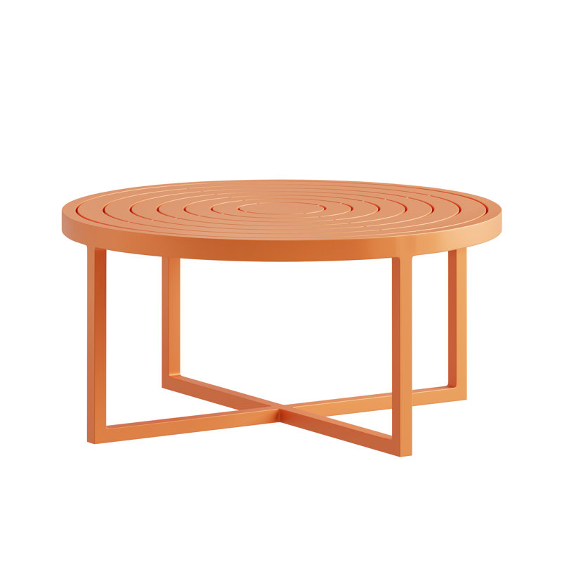 Round Cocktail Table, Sunburst