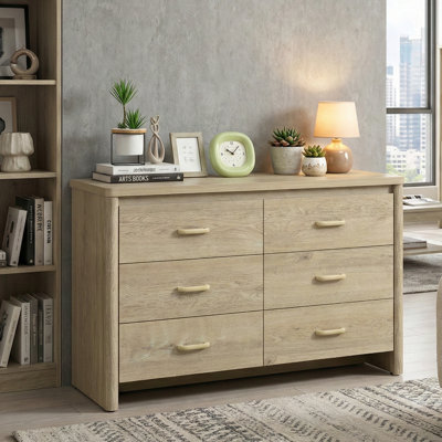 Georgia 6 Drawer Dresser With Interlock Drawer Feature