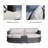 Outdoor Daybed 5-Piece All-Weather Wicker Outdoor Sectional Sofa Set with Ottoman, Tempered Glass Coffee Table and Cushions, Aluminum Frame Patio Brown Conversation Set