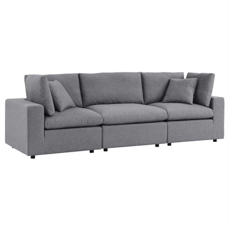 Canapé d'extérieur Commix Sunbrella par Modway, Gris