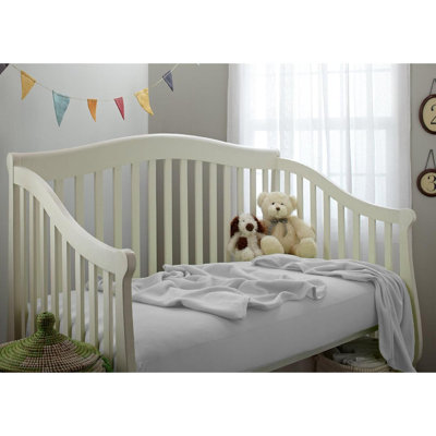 2 Pack 100% Natural Cotton Fitted Crib Sheets  - Soft, Breathable, Hypoallergenic & Gentle Toddler Bed Sheets, Neutral 