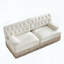 Canapé modulaire en velours Chesterfield