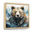 Représentation abstraite d'un mouvement d'ours sur toile-930926967-930926952