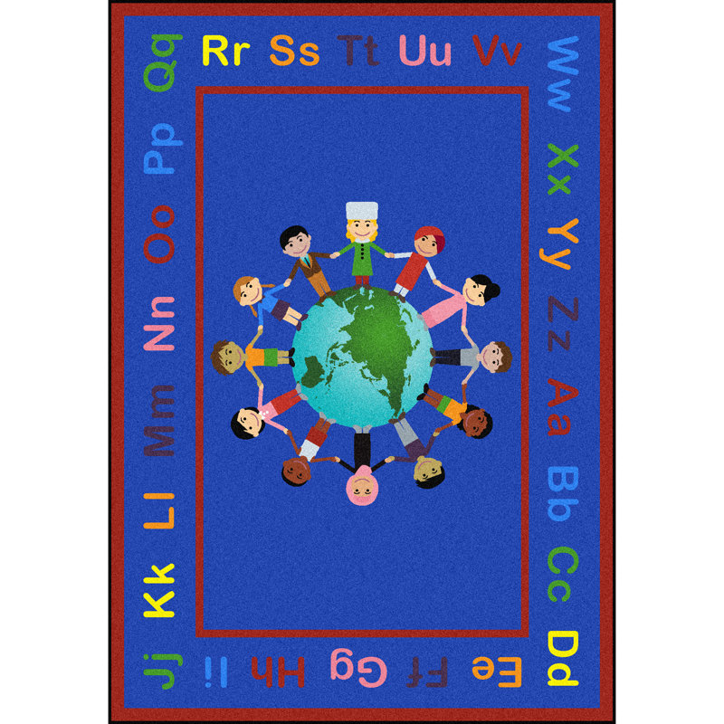 Tapis A World of Friends, Rectangle 7 pi 8 po x 10 pi 9 po