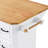 Rolling Kitchen Cart With Drop Leaf, 6 Drawers, Internal Storage - Space Efficient 55.5" X 36" Island, & Rubber Wood, 47" Wide Top Spacious