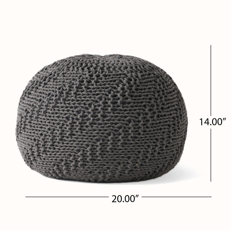 HAZEL POUF, Dark Gray