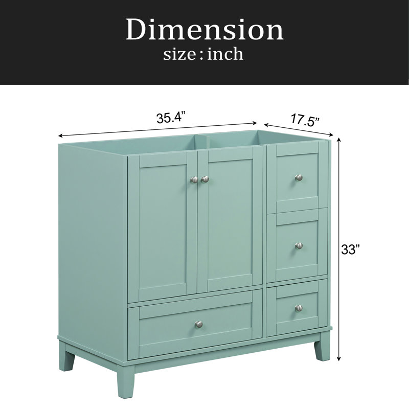 [Cabinet Only] 36" Bathroom Vanity(Sink Not Included)