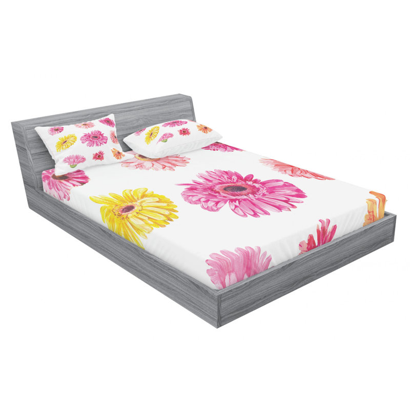 Microfiber Sheet Set, Queen Sheet Set with Fitted Sheet