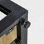 Table basse en verre trempé avec tablette de plancher-2031026939
